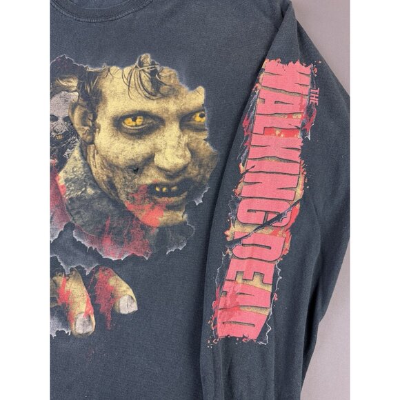 Rare Vintage Y2K Walking Dead AMC Zombie Horror TV Show Series Art Promo Tee - Picture 2 of 16